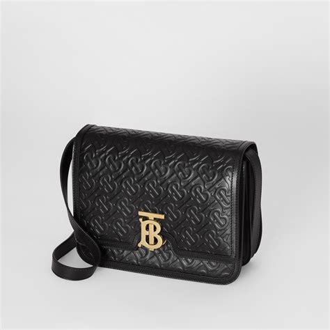 burberry us medium monogram appliqué leather tb bag|thomas Burberry monogram clasp.